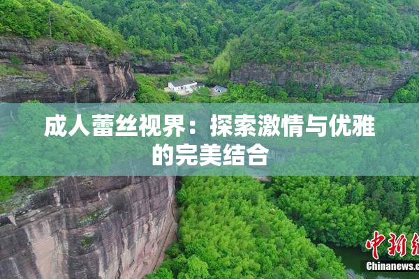 成人蕾丝视界：探索激情与优雅的完美结合