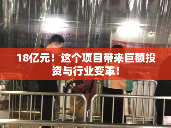 18亿元！这个项目带来巨额投资与行业变革！