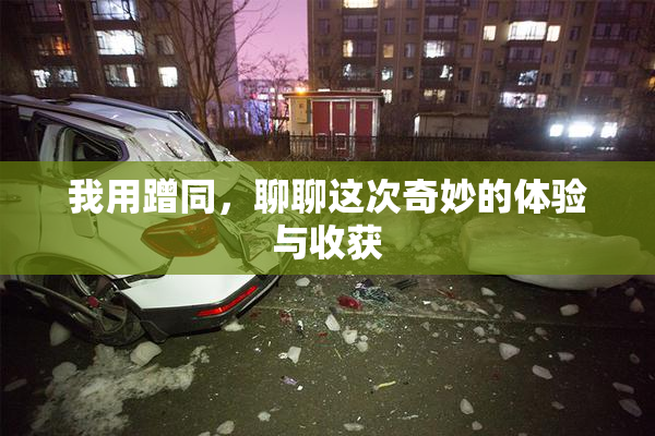 我用蹭同，聊聊这次奇妙的体验与收获