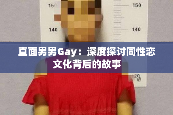 直面男男Gay：深度探讨同性恋文化背后的故事