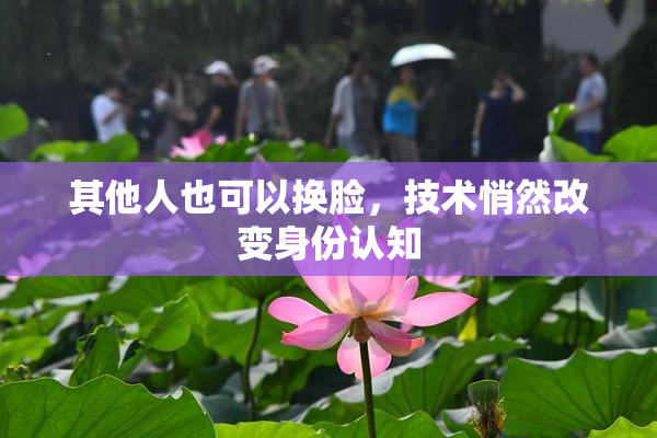 其他人也可以换脸，技术悄然改变身份认知
