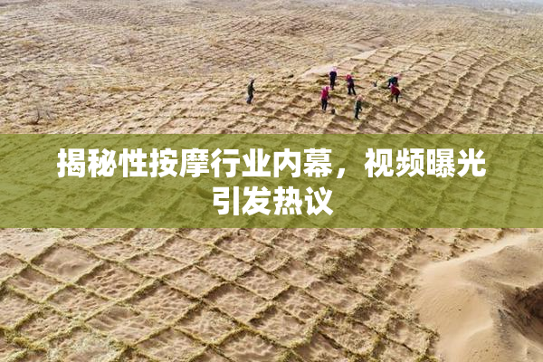 揭秘性按摩行业内幕，视频曝光引发热议