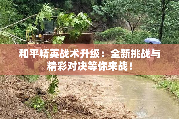 和平精英战术升级：全新挑战与精彩对决等你来战！