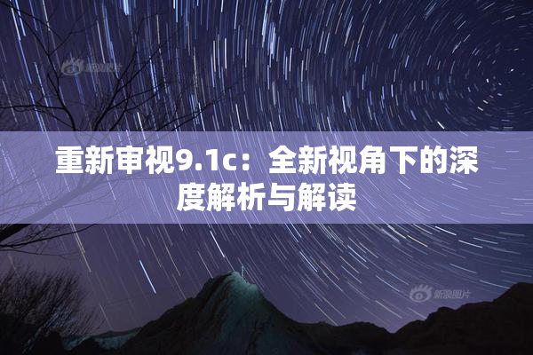 重新审视9.1c：全新视角下的深度解析与解读