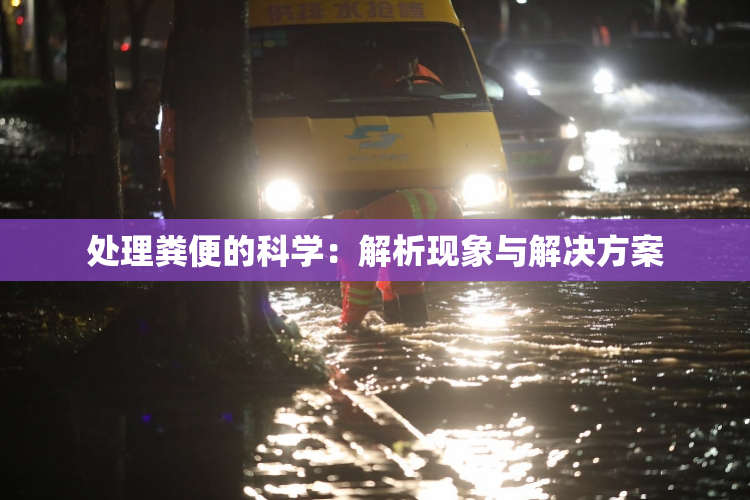处理粪便的科学：解析现象与解决方案