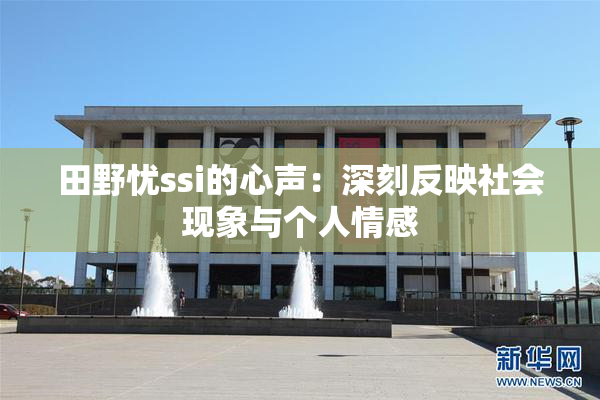 田野忧ssi的心声：深刻反映社会现象与个人情感