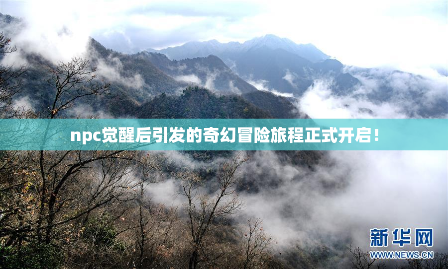 npc觉醒后引发的奇幻冒险旅程正式开启！