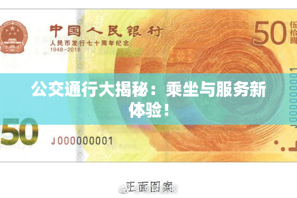 公交通行大揭秘：乘坐与服务新体验！