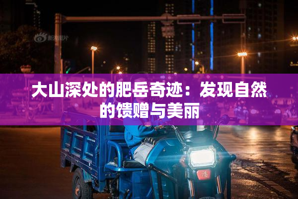 大山深处的肥岳奇迹：发现自然的馈赠与美丽