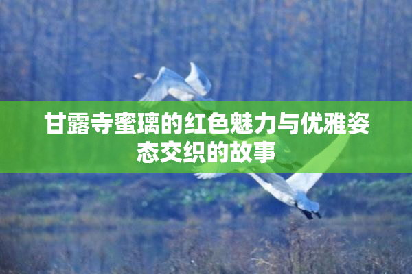 甘露寺蜜璃的红色魅力与优雅姿态交织的故事