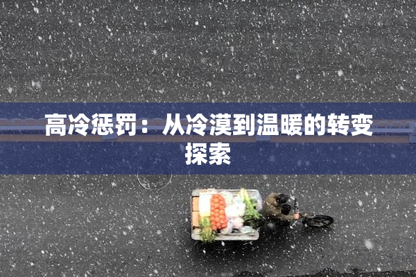 高冷惩罚：从冷漠到温暖的转变探索