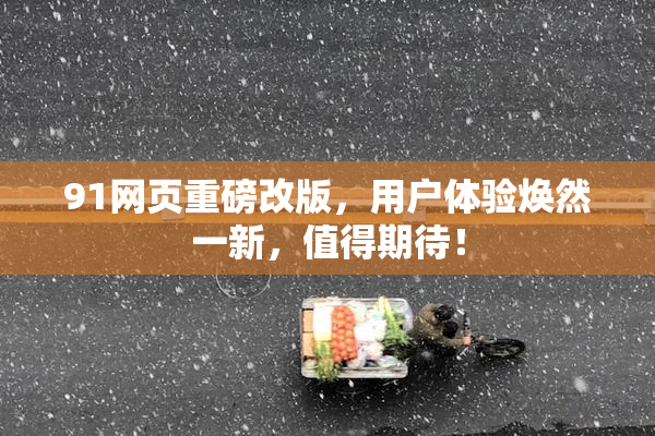 91网页重磅改版，用户体验焕然一新，值得期待！