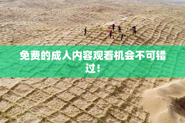 免费的成人内容观看机会不可错过！