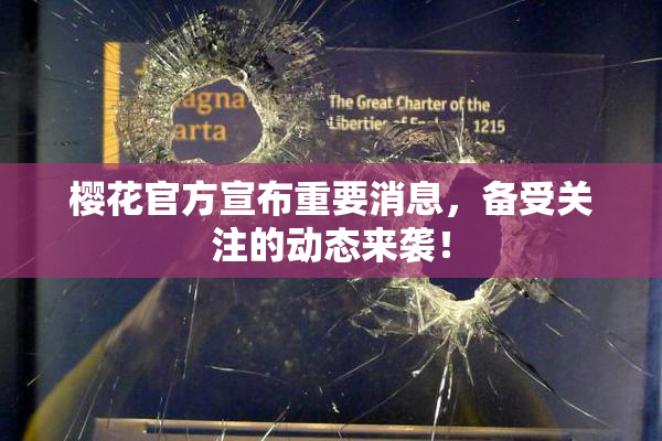 樱花官方宣布重要消息，备受关注的动态来袭！