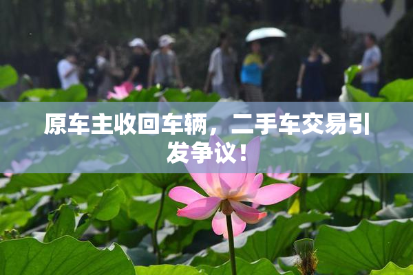 原车主收回车辆，二手车交易引发争议！