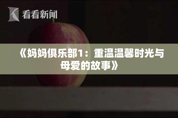 《妈妈俱乐部1：重温温馨时光与母爱的故事》
