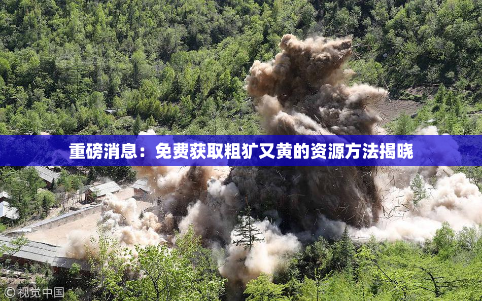 重磅消息：免费获取粗犷又黄的资源方法揭晓