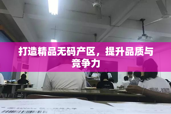 打造精品无码产区，提升品质与竞争力