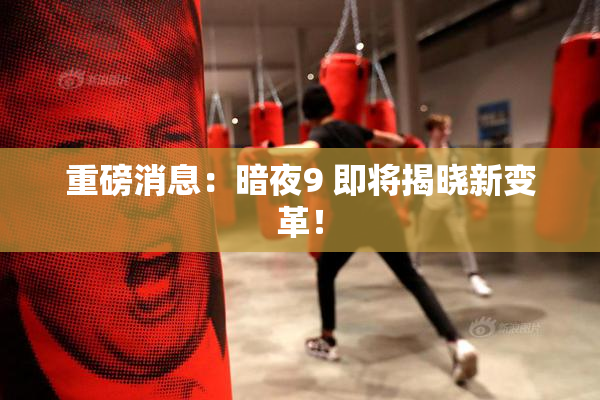 重磅消息：暗夜9 即将揭晓新变革！