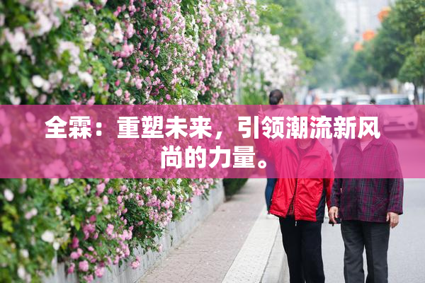 全霖：重塑未来，引领潮流新风尚的力量。