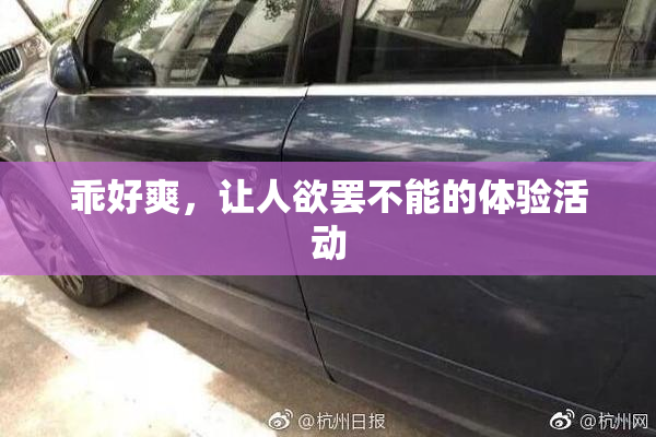 乖好爽，让人欲罢不能的体验活动