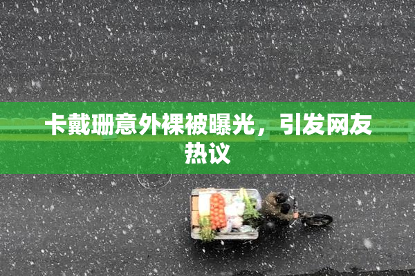 卡戴珊意外裸被曝光，引发网友热议