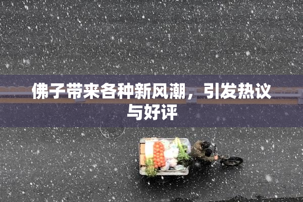 佛子带来各种新风潮，引发热议与好评