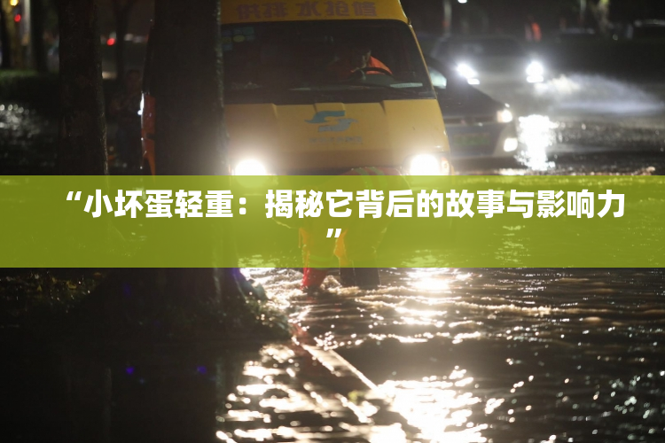 “小坏蛋轻重：揭秘它背后的故事与影响力”