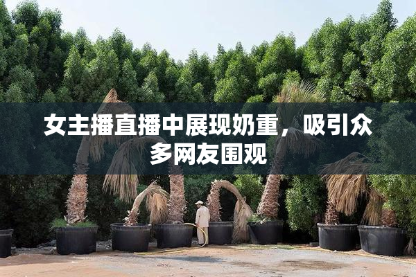 女主播直播中展现奶重，吸引众多网友围观