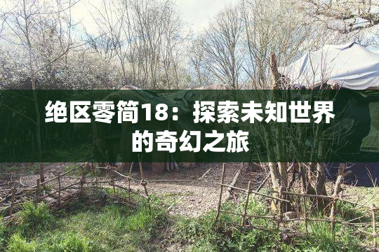 绝区零简18：探索未知世界的奇幻之旅