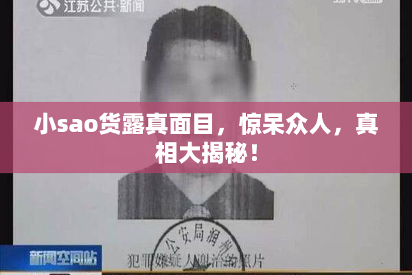 小sao货露真面目，惊呆众人，真相大揭秘！