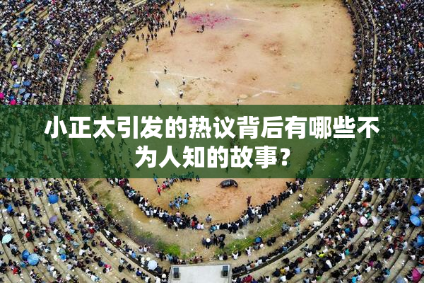 小正太引发的热议背后有哪些不为人知的故事？