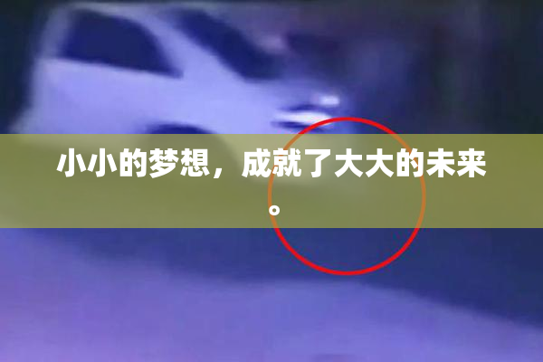小小的梦想，成就了大大的未来。