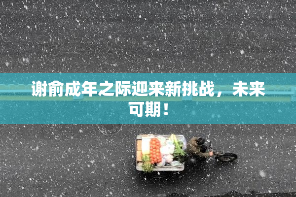 谢俞成年之际迎来新挑战，未来可期！