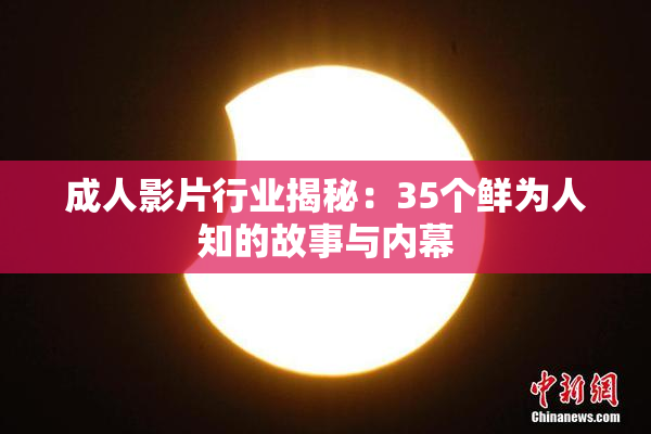 成人影片行业揭秘：35个鲜为人知的故事与内幕