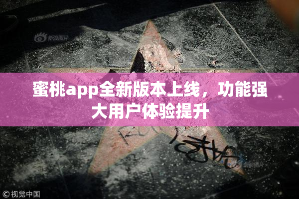 蜜桃app全新版本上线，功能强大用户体验提升