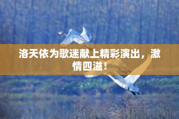 洛天依为歌迷献上精彩演出，激情四溢！