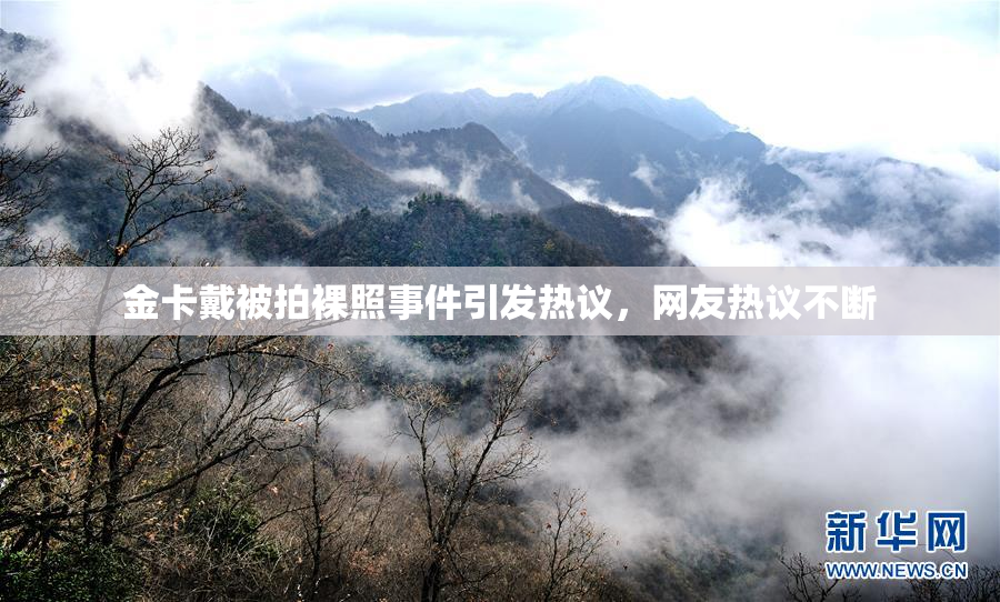 金卡戴被拍裸照事件引发热议，网友热议不断