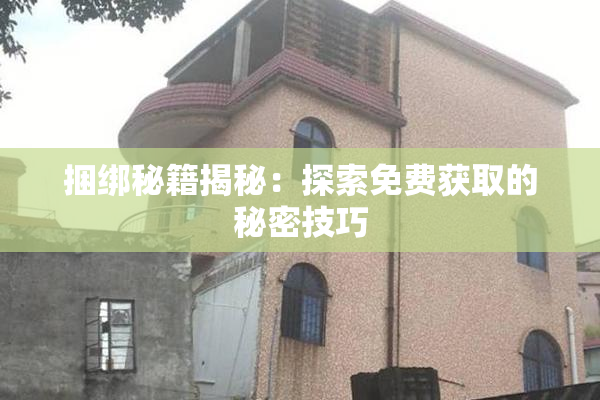捆绑秘籍揭秘：探索免费获取的秘密技巧