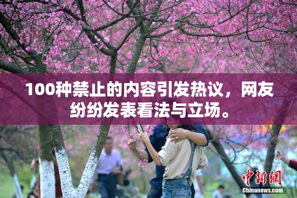 100种禁止的内容引发热议，网友纷纷发表看法与立场。