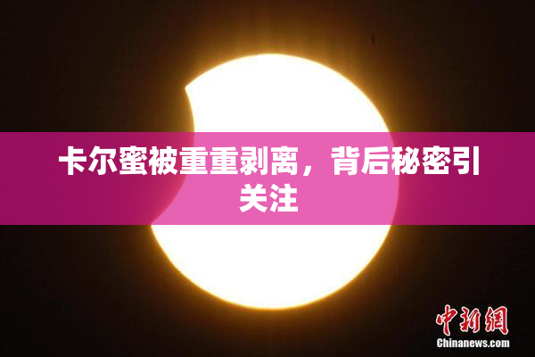 卡尔蜜被重重剥离，背后秘密引关注