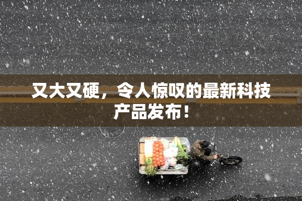又大又硬，令人惊叹的最新科技产品发布！