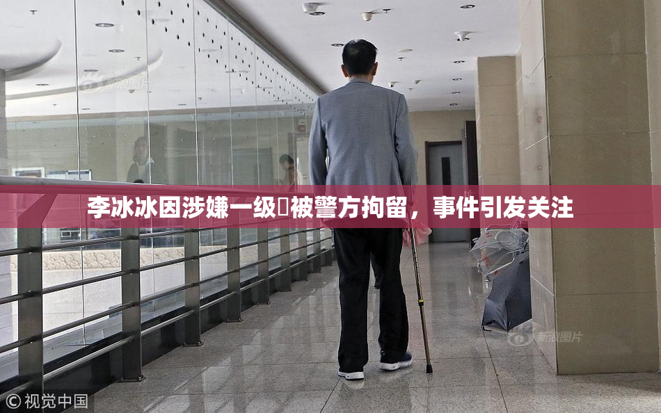 李冰冰因涉嫌一级婬被警方拘留，事件引发关注