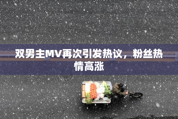双男主MV再次引发热议，粉丝热情高涨