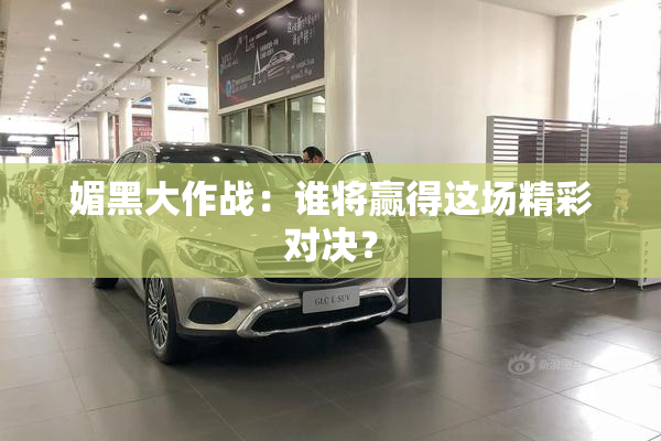 媚黑大作战：谁将赢得这场精彩对决？