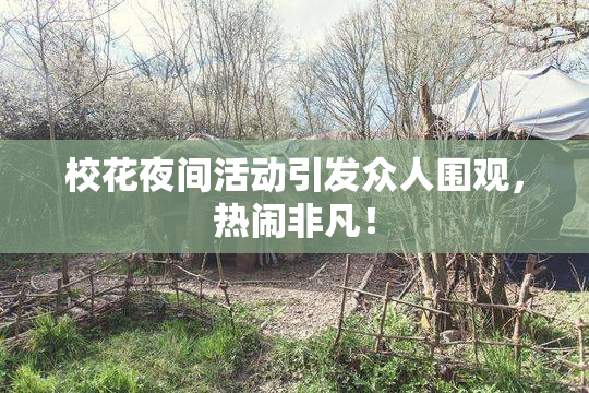校花夜间活动引发众人围观，热闹非凡！