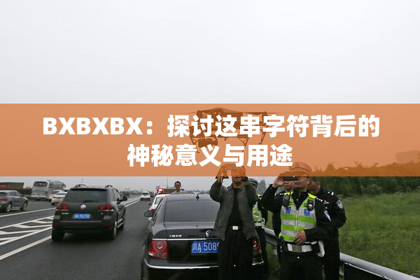 BXBXBX：探讨这串字符背后的神秘意义与用途