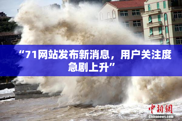 “71网站发布新消息，用户关注度急剧上升”