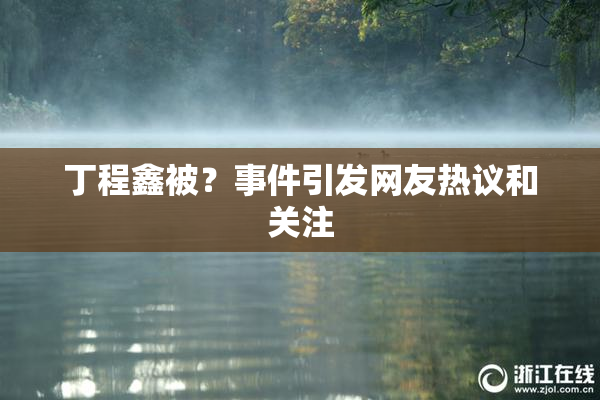 丁程鑫被？事件引发网友热议和关注
