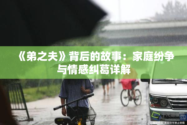 《弟之夫》背后的故事：家庭纷争与情感纠葛详解